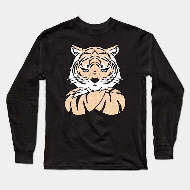 Dissapointed Tiger Long Sleeve T-Shirt by Migs